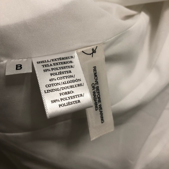 Ann Taylor Lace Eyelet Cream Light Blazer 0P - Picture 6 of 7